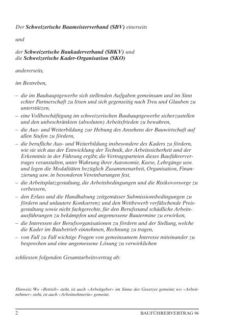 Bauhauptgewerbe Baufuehrer GAV 1995 A2008