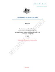 Accredited Agency Contract (Customers) - TEMPLATE - CrimTrac