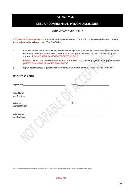 Accredited Agency Contract (Customers) - TEMPLATE - CrimTrac