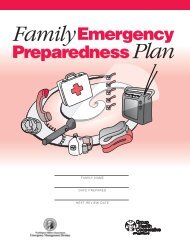 Family Emergency Preparedness Plan - Washington State ...