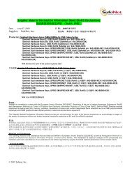 Supplier Material Declaration Information Sheet (RoHS ... - SafeNet