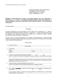 Modello di domanda e allegati vari (formato pdf)