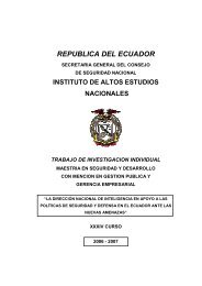 republica del ecuador - Repositorio Digital IAEN - Instituto de Altos ...