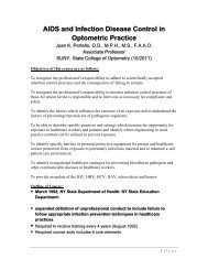 AIDS and Infection Disease Control in Optometric Practice