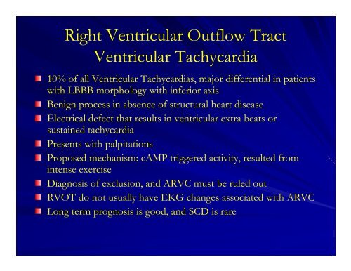 Arrhythmogenic Right Ventricular Dysplasia/Cardiomyopathy