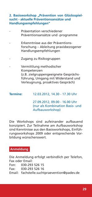 SEMINARPROGRAMM - pad eV