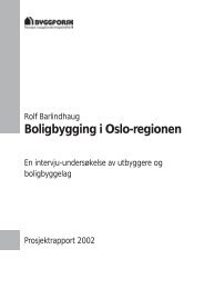 Boligbygging i Oslo-regionen - Sintef