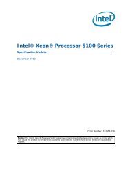 IntelÂ® XeonÂ® Processor 5100 Series Specification Update