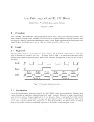 Sync Pulse Usage in CASPER DSP Blocks