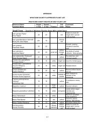 APPENDIX I WHATCOM COUNTY'S APPROVED PLANT LIST ...