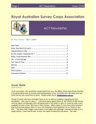 Royal Australian Survey Corps Association - Rasurvey.org