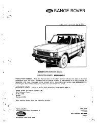 Range Rover Classic (1987) Workshop Manual - smithies.co.nz