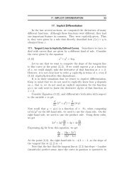 17. Implicit Differentiation In the last several sections ... - WebAssign
