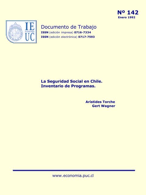 Download PDF - Instituto de EconomÃ­a - Pontificia Universidad ...