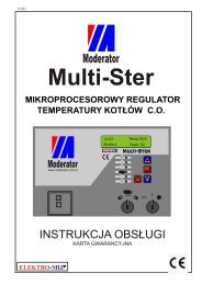 Instrukcja obsługi sterownika Multi-Ster