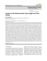 Control in the Sciences Over Vast Length and Time Scales - Natural ...