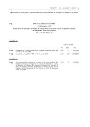 Council Directive 97/78/EC - Suffolk Coastal Port Health