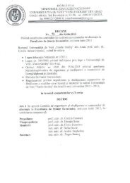 Comisia disertatie - Universitatea de Vest 