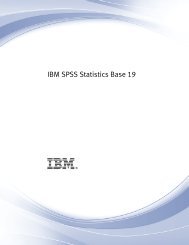 IBM SPSS Statistics Base 19