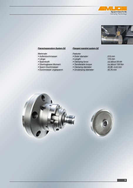 Zahnradspannsysteme Spanntechnik - Emuge