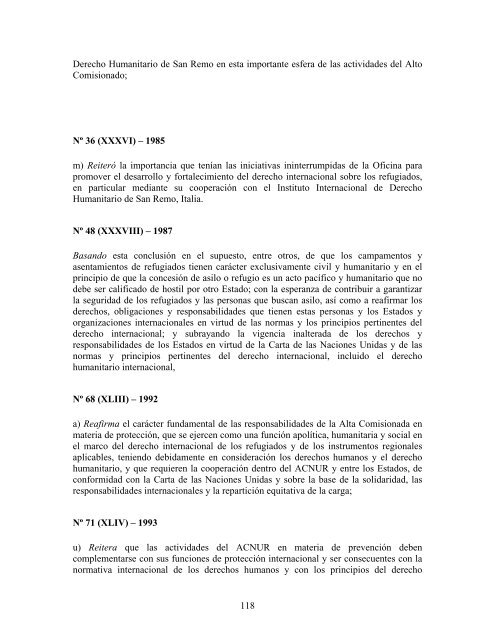 compilaciÃ³n temÃ¡tica de las conclusiones del comitÃ© ... - Acnur