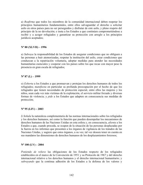 compilaciÃ³n temÃ¡tica de las conclusiones del comitÃ© ... - Acnur