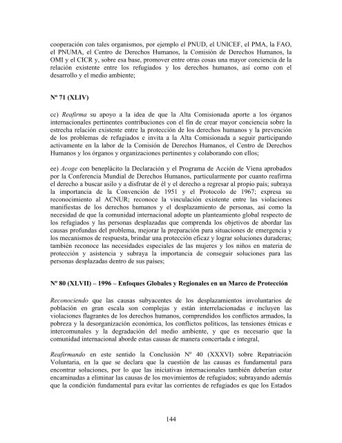 compilaciÃ³n temÃ¡tica de las conclusiones del comitÃ© ... - Acnur