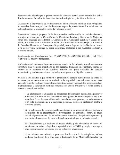 compilaciÃ³n temÃ¡tica de las conclusiones del comitÃ© ... - Acnur