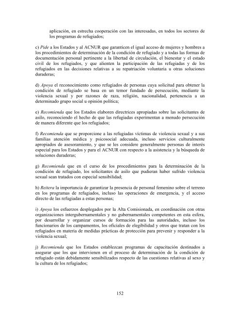 compilaciÃ³n temÃ¡tica de las conclusiones del comitÃ© ... - Acnur