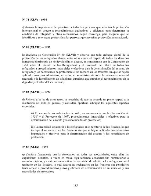 compilaciÃ³n temÃ¡tica de las conclusiones del comitÃ© ... - Acnur