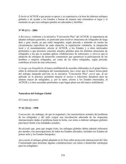 compilaciÃ³n temÃ¡tica de las conclusiones del comitÃ© ... - Acnur