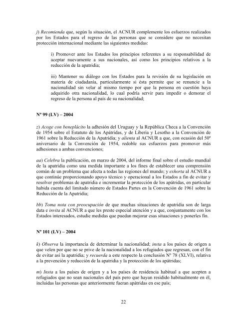 compilaciÃ³n temÃ¡tica de las conclusiones del comitÃ© ... - Acnur