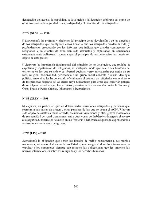 compilaciÃ³n temÃ¡tica de las conclusiones del comitÃ© ... - Acnur