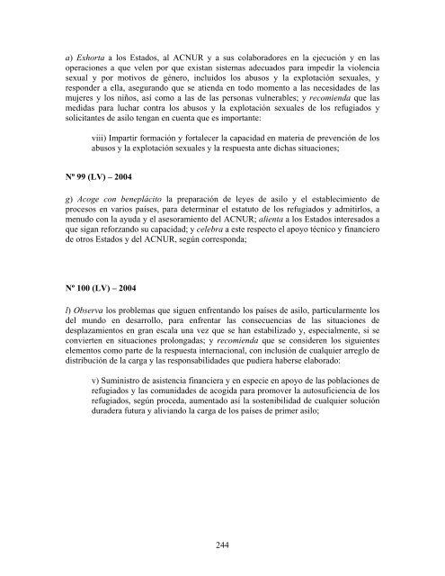 compilaciÃ³n temÃ¡tica de las conclusiones del comitÃ© ... - Acnur