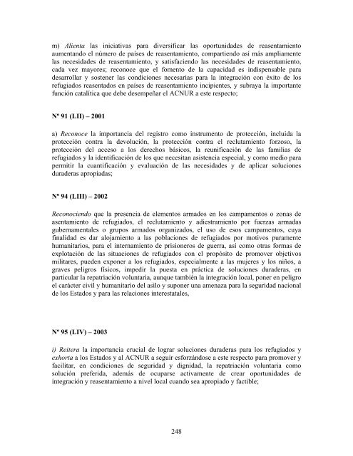 compilaciÃ³n temÃ¡tica de las conclusiones del comitÃ© ... - Acnur