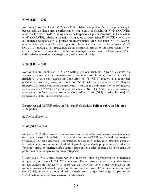 compilaciÃ³n temÃ¡tica de las conclusiones del comitÃ© ... - Acnur