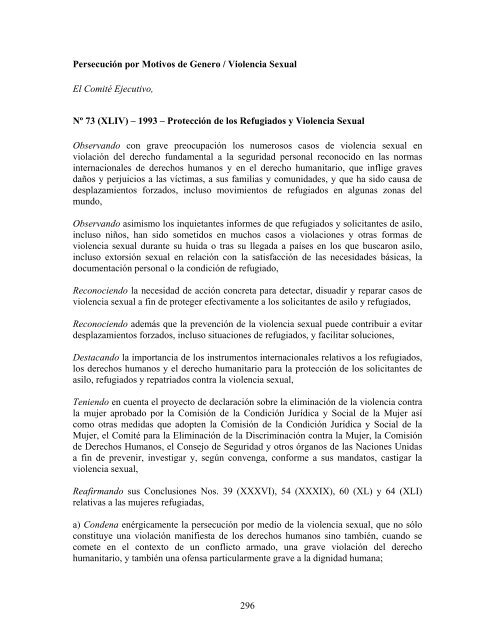 compilaciÃ³n temÃ¡tica de las conclusiones del comitÃ© ... - Acnur