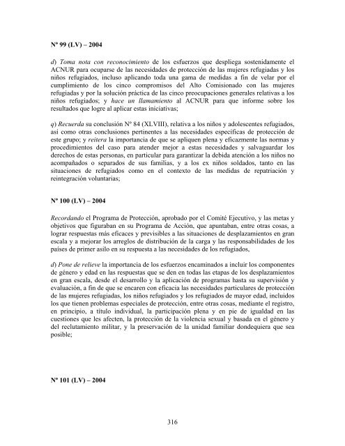 compilaciÃ³n temÃ¡tica de las conclusiones del comitÃ© ... - Acnur