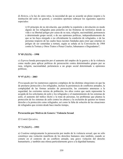 compilaciÃ³n temÃ¡tica de las conclusiones del comitÃ© ... - Acnur