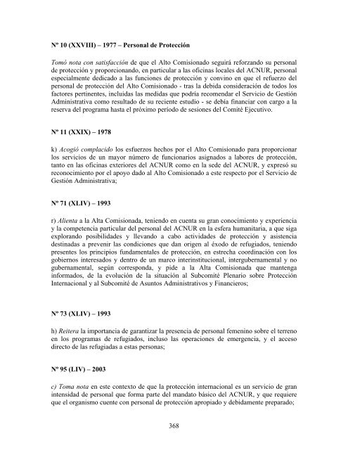 compilaciÃ³n temÃ¡tica de las conclusiones del comitÃ© ... - Acnur