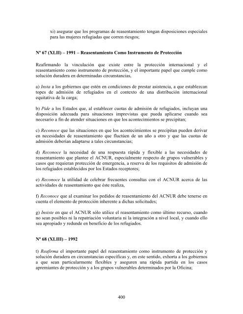 compilaciÃ³n temÃ¡tica de las conclusiones del comitÃ© ... - Acnur