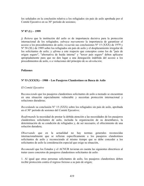 compilaciÃ³n temÃ¡tica de las conclusiones del comitÃ© ... - Acnur