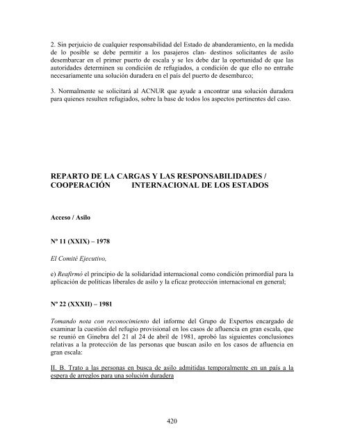 compilaciÃ³n temÃ¡tica de las conclusiones del comitÃ© ... - Acnur