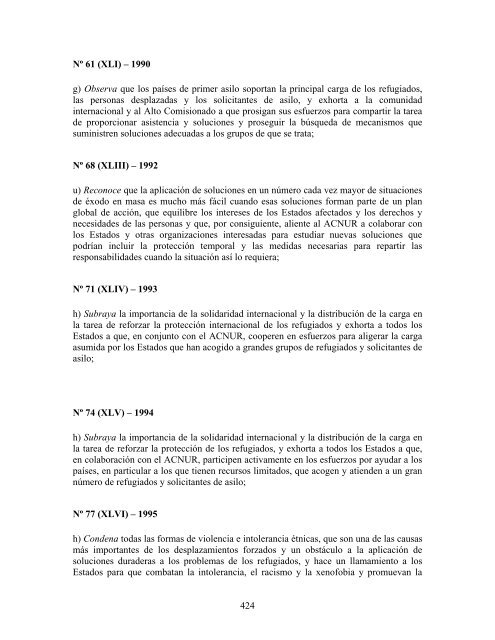 compilaciÃ³n temÃ¡tica de las conclusiones del comitÃ© ... - Acnur