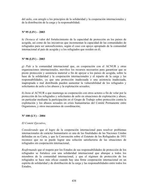 compilaciÃ³n temÃ¡tica de las conclusiones del comitÃ© ... - Acnur