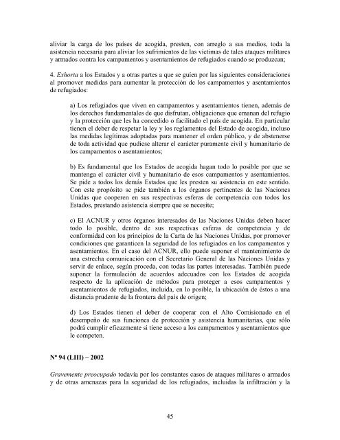 compilaciÃ³n temÃ¡tica de las conclusiones del comitÃ© ... - Acnur