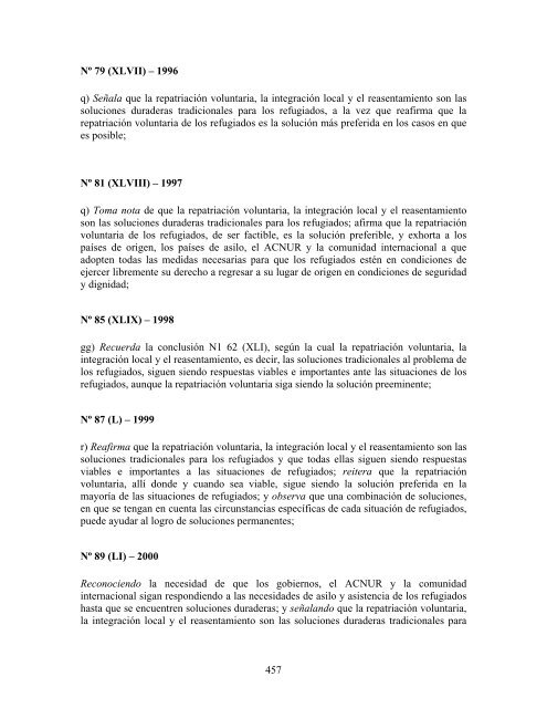 compilaciÃ³n temÃ¡tica de las conclusiones del comitÃ© ... - Acnur