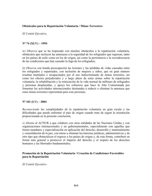 compilaciÃ³n temÃ¡tica de las conclusiones del comitÃ© ... - Acnur