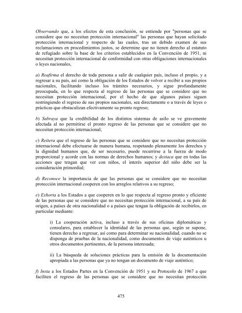 compilaciÃ³n temÃ¡tica de las conclusiones del comitÃ© ... - Acnur