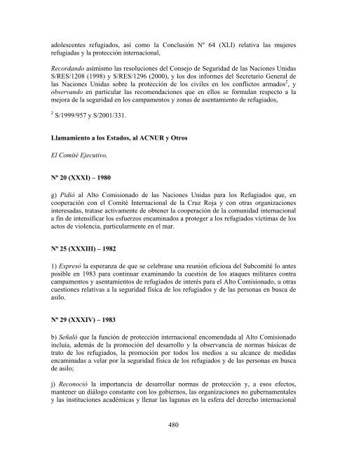 compilaciÃ³n temÃ¡tica de las conclusiones del comitÃ© ... - Acnur